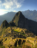Pôr do sol em Machu Picchu