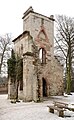 Ruine des 1945 durch einen Bombenangriff zerstörten Tempelherrenhauses