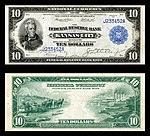 $10 FRBN (1915) depicting Andrew Jackson. FRB Kansas City.