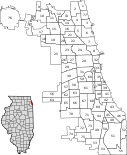 Map of community areas in Chicago