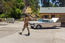 A recreation of a scene from the film as part of the Universal Studio Tour Universal Studios Hollywood 2012 44.jpg