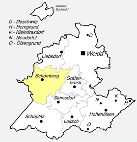 Poziția localității Schömberg