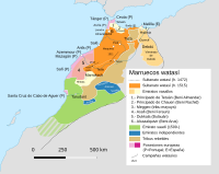 Mapa de Marruecos en el siglo XII