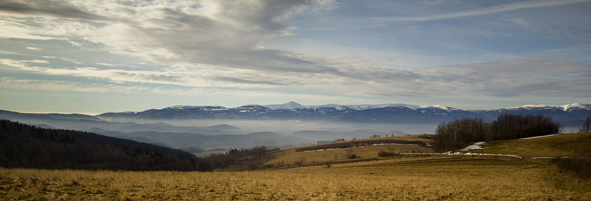 Panorama set fra nord om vinteren