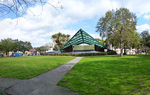 Williams Park with bandshell, one of the many public green spaces in the area Williams Park St. Petersburg Florida Amphitheater.jpg