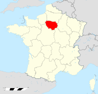 Map of Île-de-France