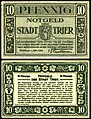 Notgeldschein von Trier: 10 Pfennig (1920)