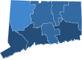 Results for the 1821 Connecticut gubernatorial election by county.