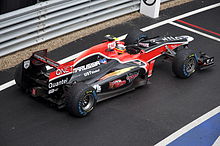 Photo de Jérôme d'Ambrosio sur le circuit de Silverstone.