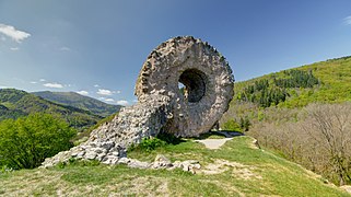 Ruins of the Engelbourg castle.