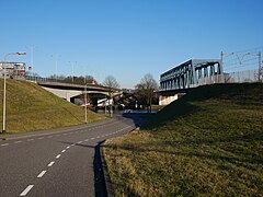 Dukenburg, Graafsebrug und Eisenbahnbrücke Dukenburg