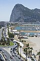 Rock of Gibraltar as seen from Spain