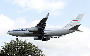 Ilyushin Il-96 in the previous Aeroflot livery