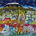 Image 21Tingatinga is one of the most widely represented forms of paintings in Tanzania, Kenya and neighbouring countries (from Culture of Africa)