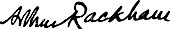 signature d'Arthur Rackham
