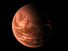 Взгляд художника на экзопланету, вдохновленный открытием Gliese 876 d.jpg