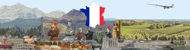 Montage d'image symbolisant la France