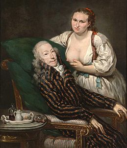 Franz de Paula, comte Hartig, et son épouse Eleonora représentée en Charité romaine Barbara Krafft (1797)