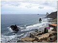 Roques de Benijo y La Rapadura en primer término, y Roques de Anaga al fondo.