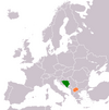 Location map for Bosnia and Herzegovina and North Macedonia.