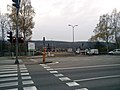 Budowa przejazdu kolejowo-drogowego na skrzyżowaniu ulicy Batalionu Morskiego i linii kolejowej nr 202 w Wejherowie – widok w kierunku południowym
