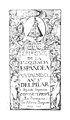 Epítome de la elocuencia española, dedicado a la Virgen del Pilar, impreso por Alfonso Burguete en 1726