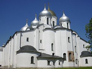 La catedral de Santa Sofía de Nóvgorod.