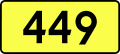 Voivodeship Road 449 shield}}