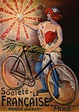 「Société "La Française"」の広告ポスター。ノエル・ドーヴィル画、1902年。