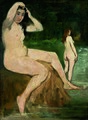 Edouard Manet, Bañistas en el Sena - Academia, ca. 1875.