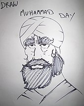 Dessin représentant Mahomet dans le cadre de Everybody Draw Mohammed Day (2010).