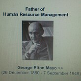 Elton Mayo Father of human resource management