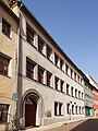 Wohnhaus und angebautes Hinterhaus in geschlossener Bebauung (Freimaurerloge zu den 3. Bergen, Naturkundemuseum)