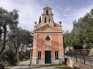 Gêxa de Santa Lìbea e de Sant'Antoniu (I Serèi de Sutta, Giüstéxine), A Faciâ