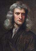 1689 çizimi Isaac Newton portresi