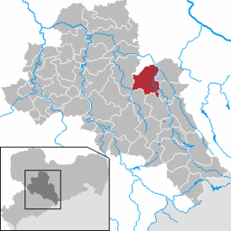 Läget för kommunen Großschirma i Landkreis Mittelsachsen