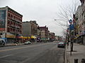 La calle 125 entre la Avenida Park y la Avenida Madison