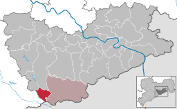 Läget för kommunen Hermsdorf/Erzgeb. i Landkreis Sächsische Schweiz-Osterzgebirge