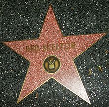 Звезда Скелтона за его телевизионную работу на Голливудской Аллее славы