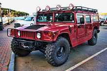 Red Humvee