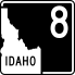 State Highway 8 marker