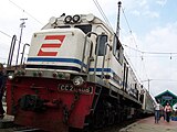 GE U20C full computer control locomotive in Indonesia, #CC204-06