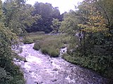 Indian River flowing past the Mill of Kintail, Ontario, Canada