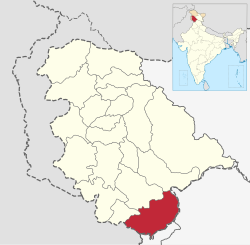 Location of Kathua District in Jammu & Kashmir state