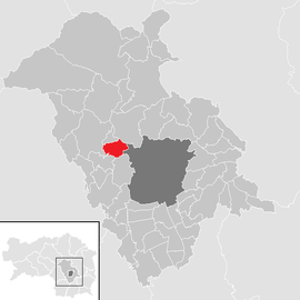 Poloha obce Judendorf-Straßengel v okrese Graz-okolie (klikacia mapa)