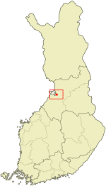 Location of Kempele in Finland