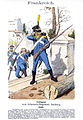 Frankreich. Voltigeur vom Infanterie-Regiment Isenburg. 1808