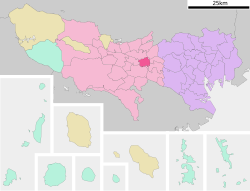 Kedudukan Koganei di Tokyo