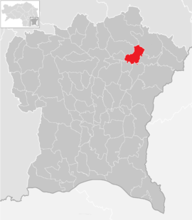 Poloha obce Lödersdorf v okrese Südoststeiermark (klikacia mapa)