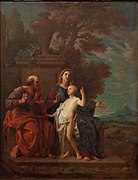 La Sainte Famille, 1720, huile sur toile, 86 × 66 cm, musée Goya, Castres.